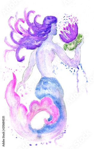 Strange mermaid art