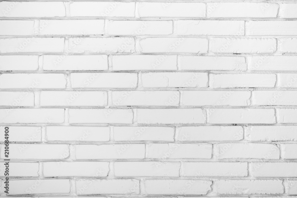 Fototapeta premium White brick wall clear Wall background room wall 