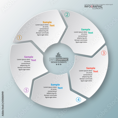Abstract 3D Paper Infographics