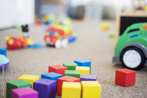 A mess in the children's room.