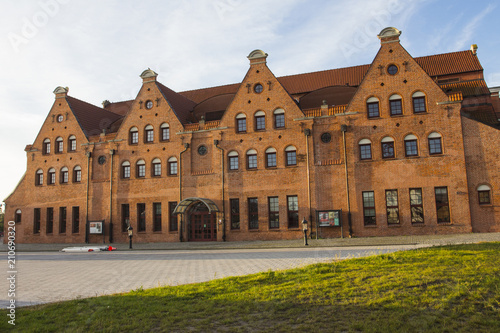 A building of Polish Baltic F.Chopin Philharmonic in Gdańsk. Poland