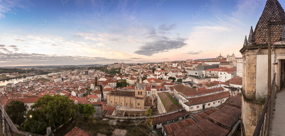 Panoramic view of Coimbra Portugal