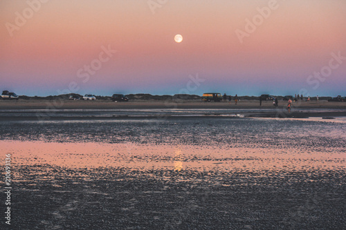 Mond-Sonnenuntergang