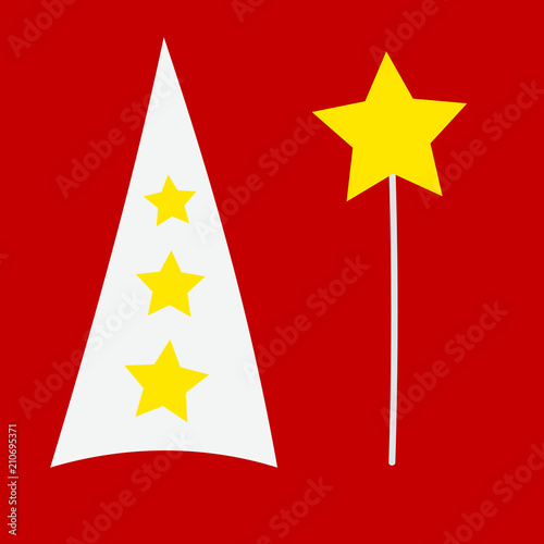 Swedish lucia clip-art design. Sweden traditional celebration in december.