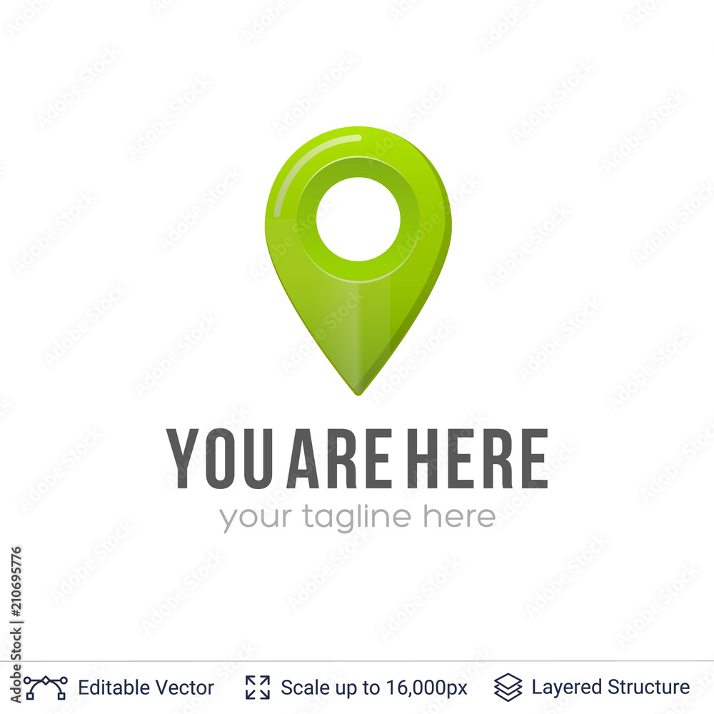Obraz premium Map location pointer.