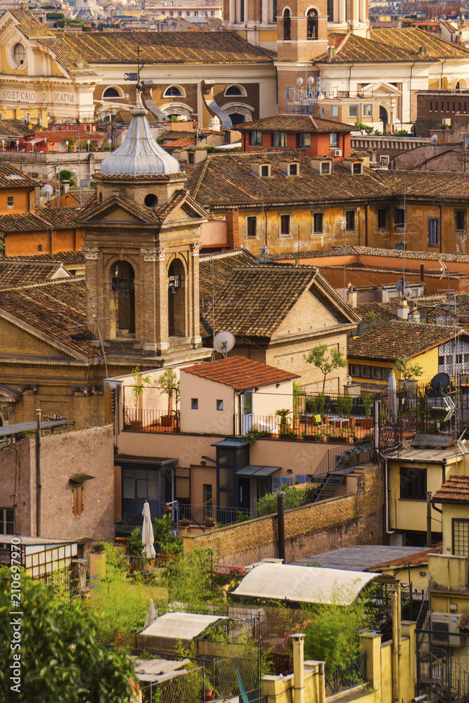 Fototapeta premium Rome city views with ancient buildings