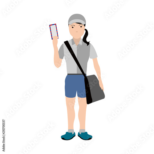 Isolated mailman avatar