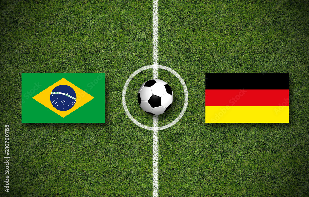 Fototapeta premium Brasilien - Deutschland