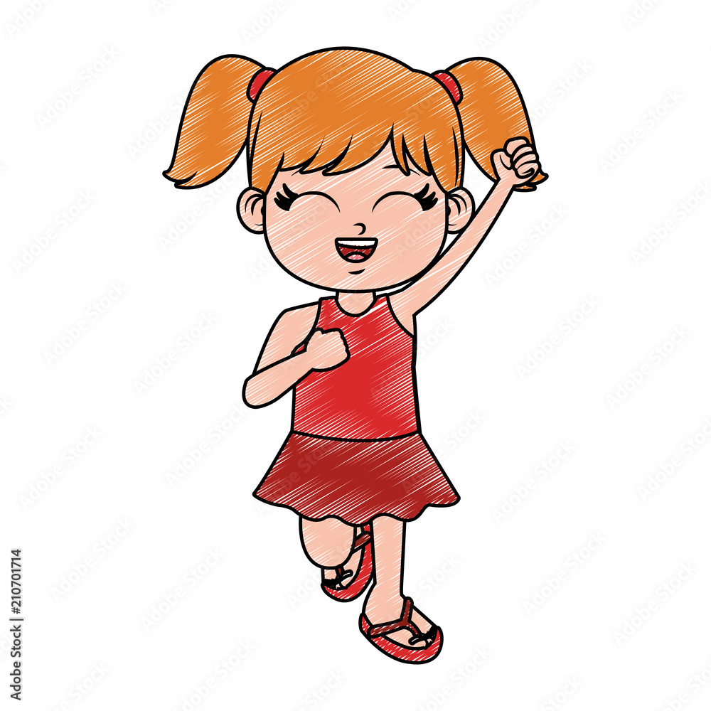 Beautiful girl in swim suit vector illustration graphic design