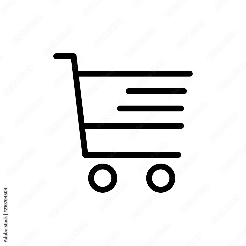 shopping cart icon vector shopping cart icon vector