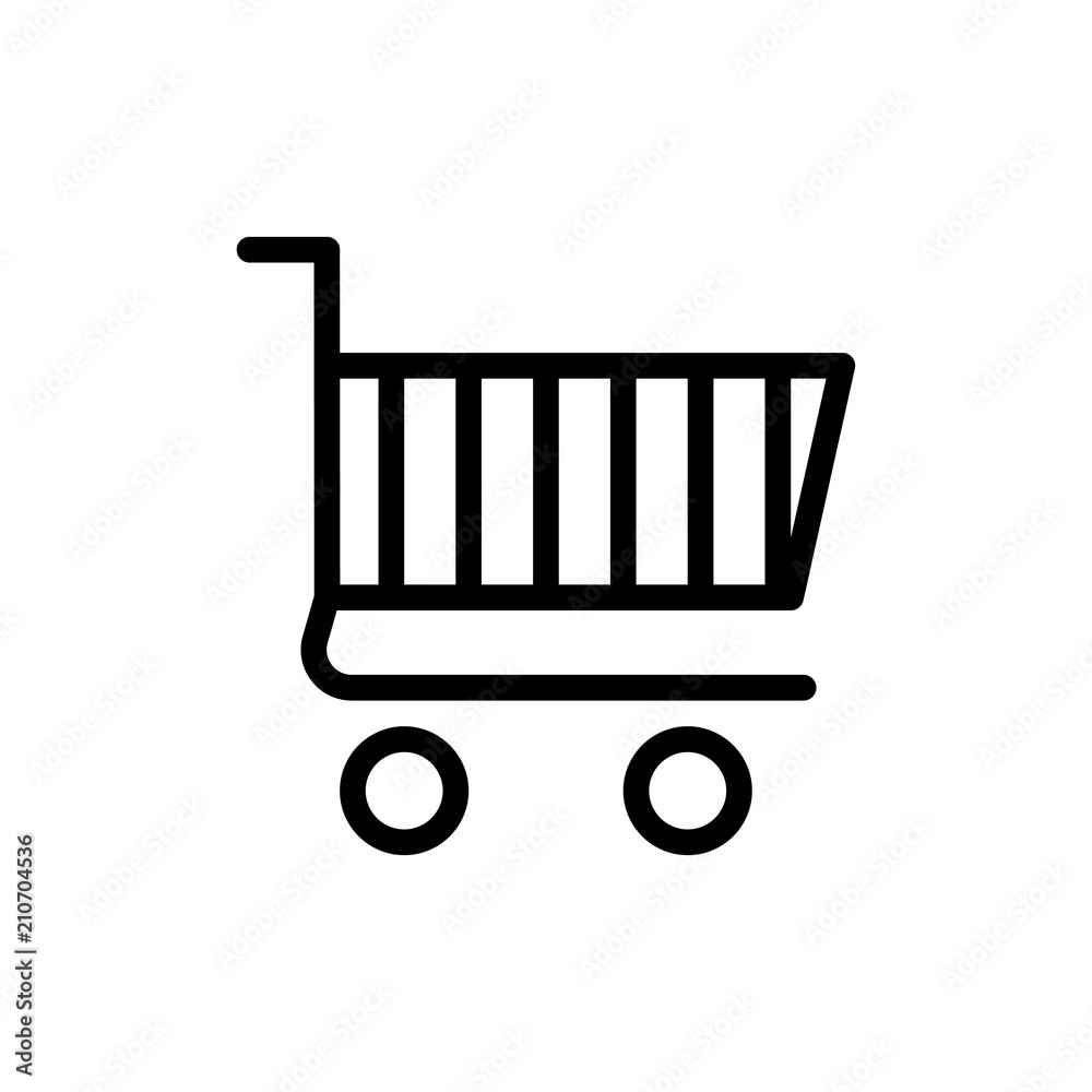 shopping cart icon vector