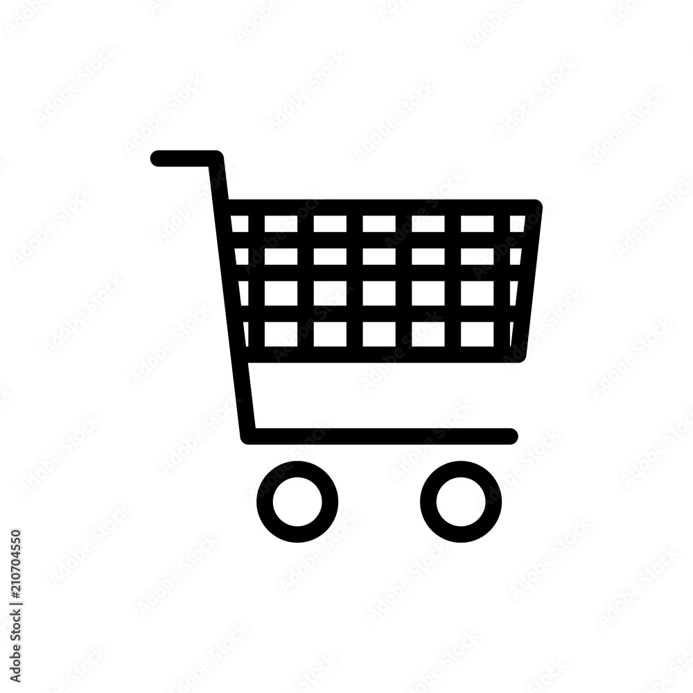 shopping cart icon vector shopping cart icon vector