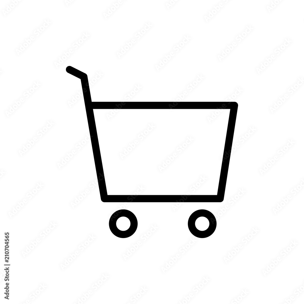 shopping cart icon vector