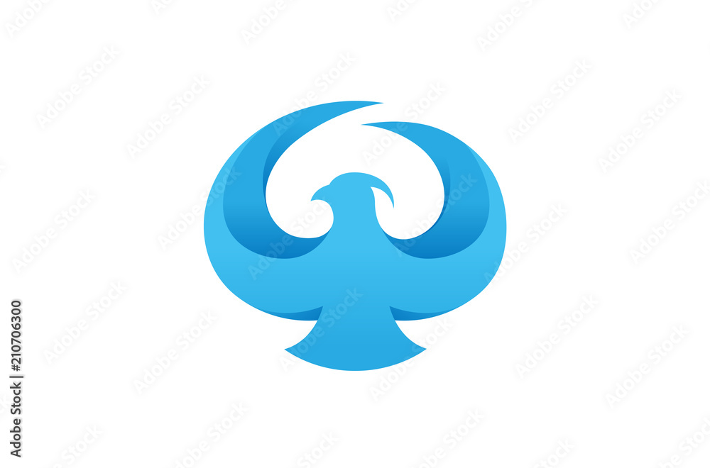 Creative Flying Bird abstract Logo design Illustration Creative Flying Bird abstract Logo design Illustration