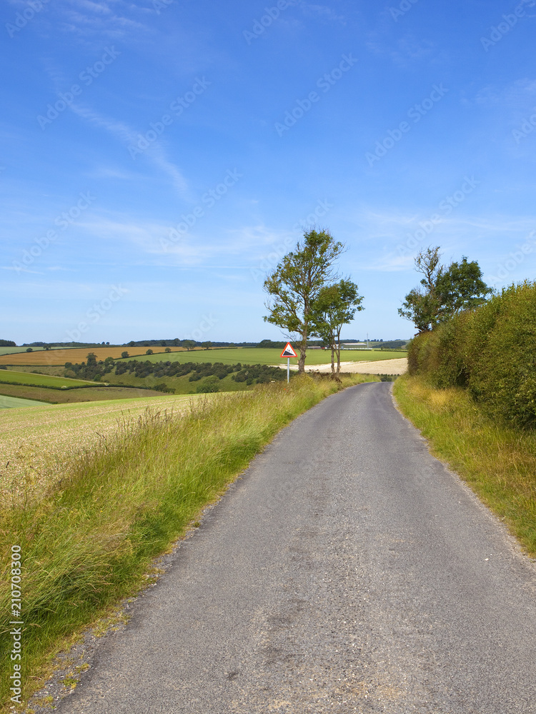 hilltop country road