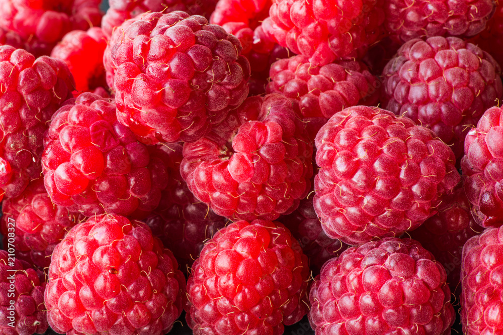 Raspberry fruit background. Macro. Raspberry fruit background. Macro.