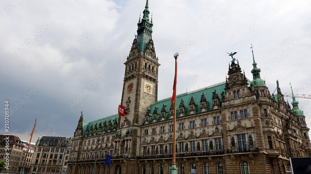 Hamburg Rathaus, Aussenansicht