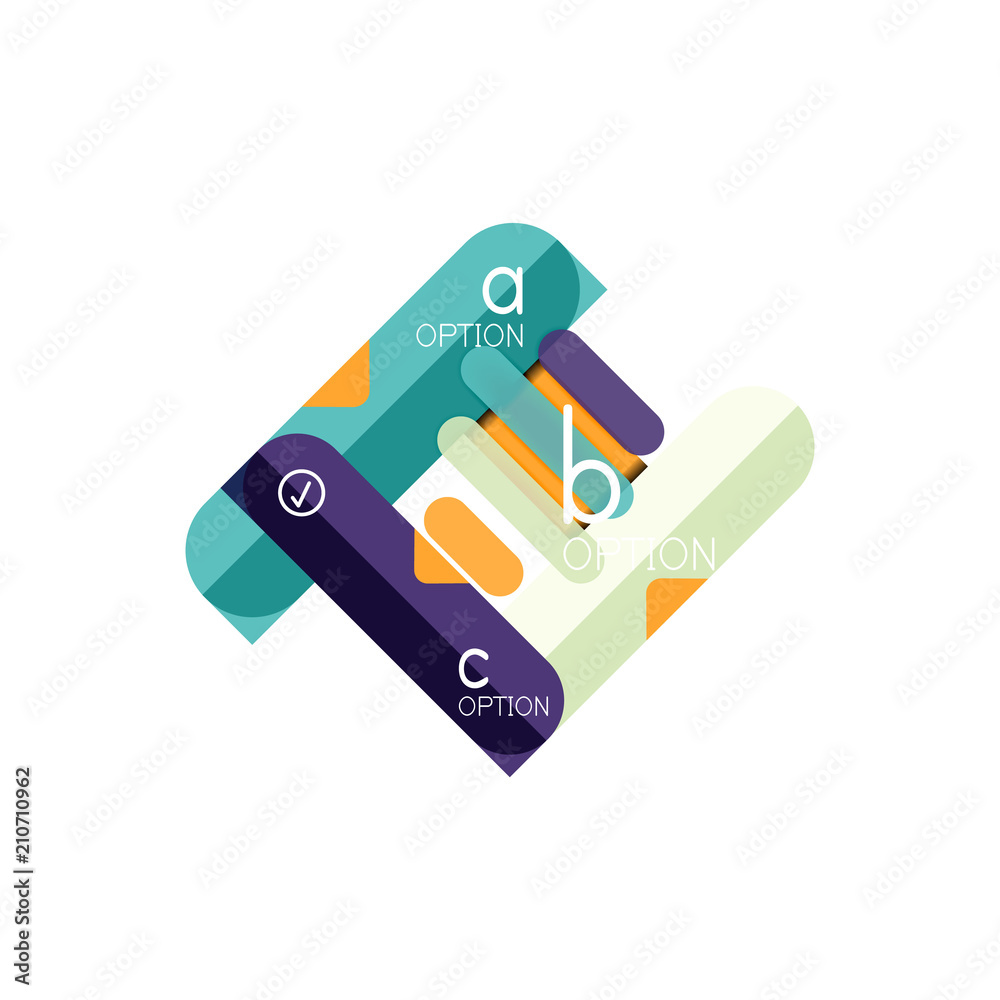 Abstract lines geometric infographic layoutAbstract lines geometric infographic layout, data visualization design, option step by step schedule, web box