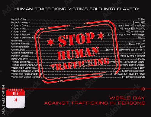 Post card stop human trafficking