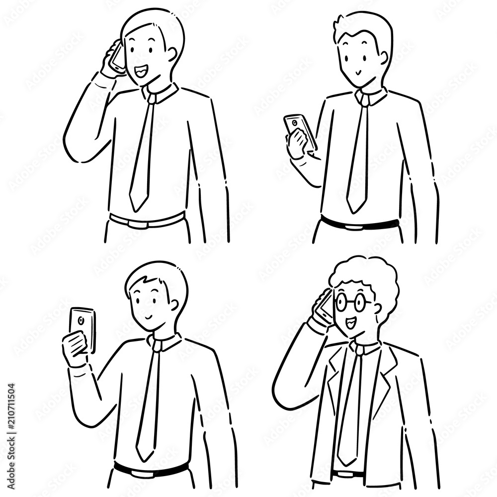 vector set of people using smartphone vector set of people using smartphone