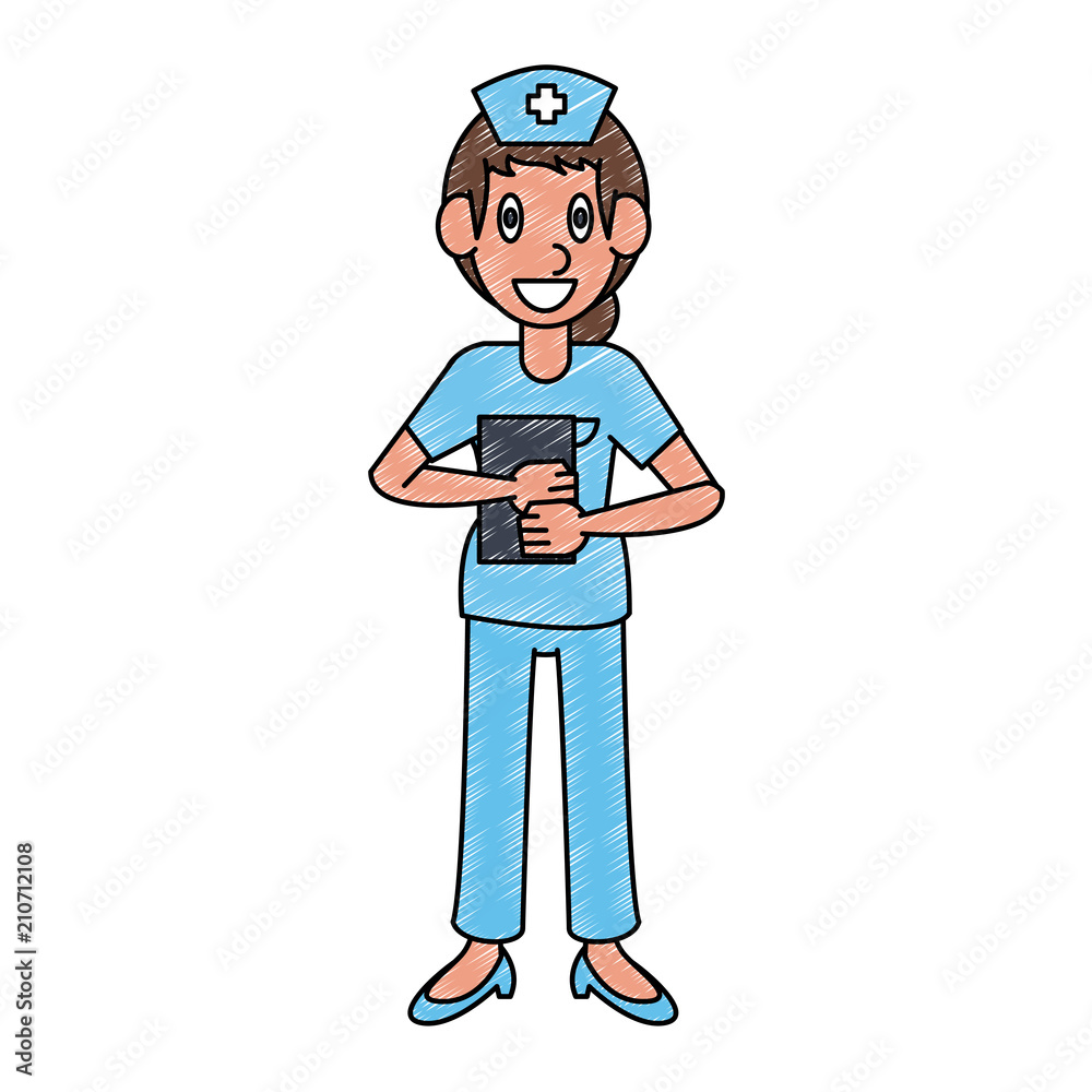 Woman doctor cartoon vector illustration graphic design Woman doctor cartoon vector illustration graphic design