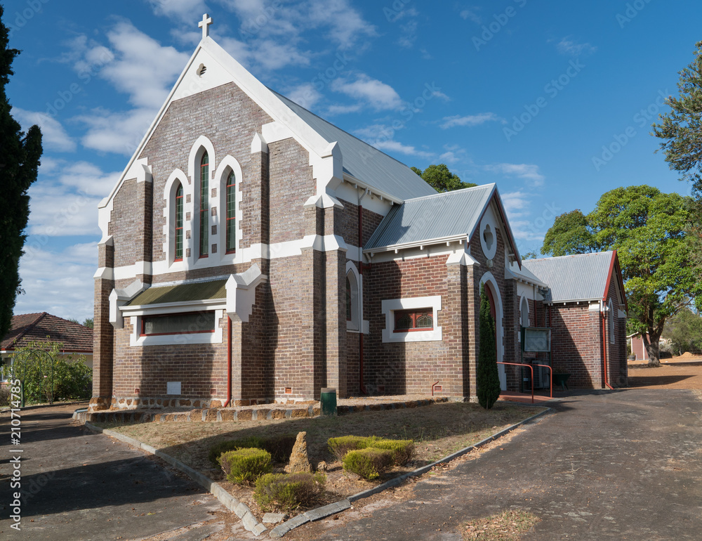 Fototapeta premium All Saints Church, famous place of Mount Barker, Western Australia