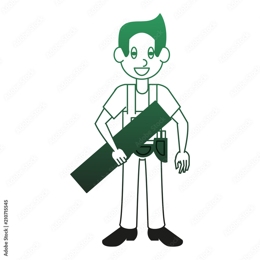 Carpenter man cartoon vector illustration graphic design Carpenter man cartoon vector illustration graphic design