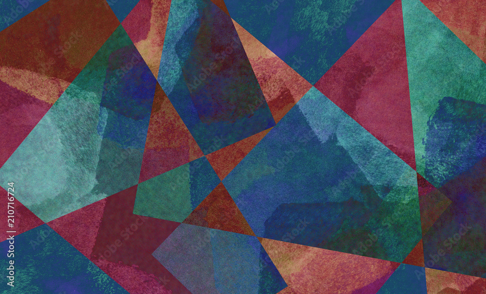 Digital background art of colorful shapes