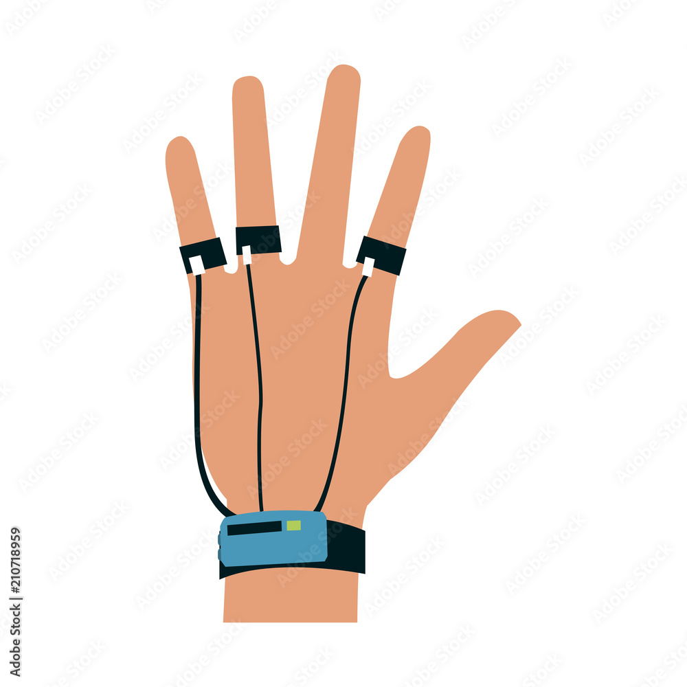 Obraz premium Hand controller vr vector illustration graphic design