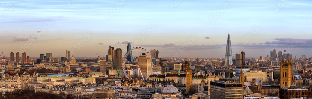 London Skyline Day  - obrazy, fototapety, plakaty 