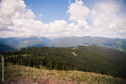 Mountain, landscape view in Vail, Colorado. 