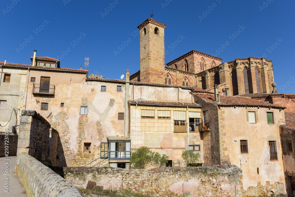 Cathedral and old houses in Siguenza, Spain