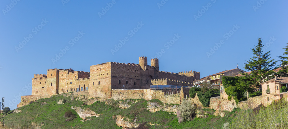 Panorama of the castle of Siguenza, Spain