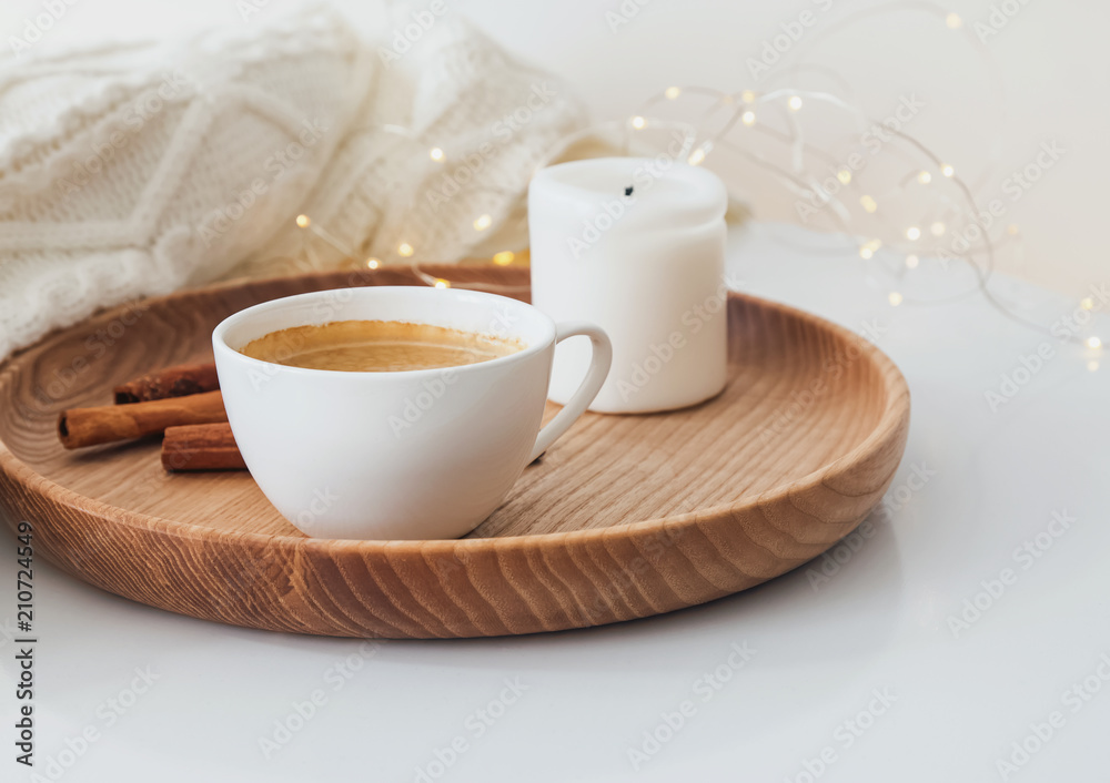 Winter morning concept.