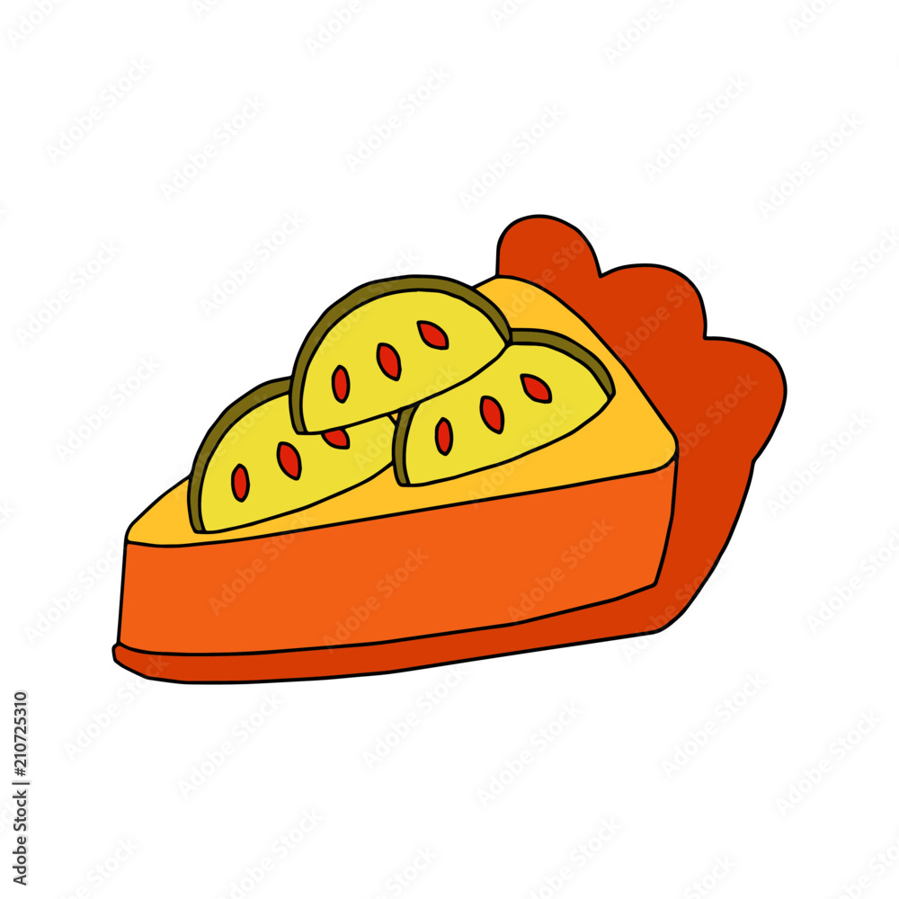 Cake cartoon illustration isolated on white background for children color book Cake cartoon illustration isolated on white background for children color book