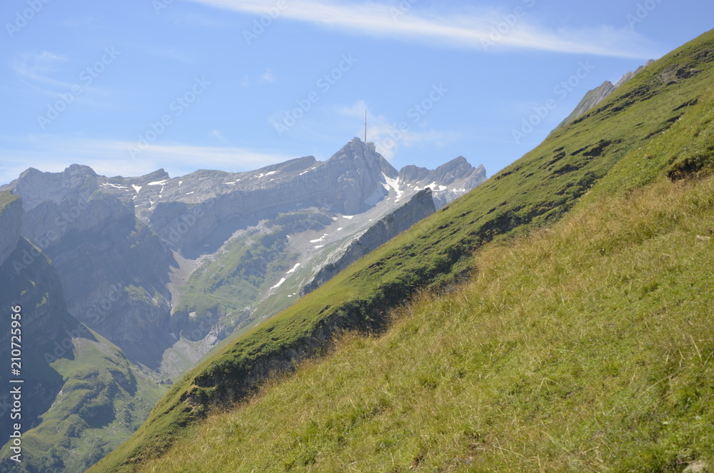 Switzerland Mountains in Spring Appenzell