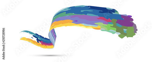 pennellata, colori, stilizzato, minimale