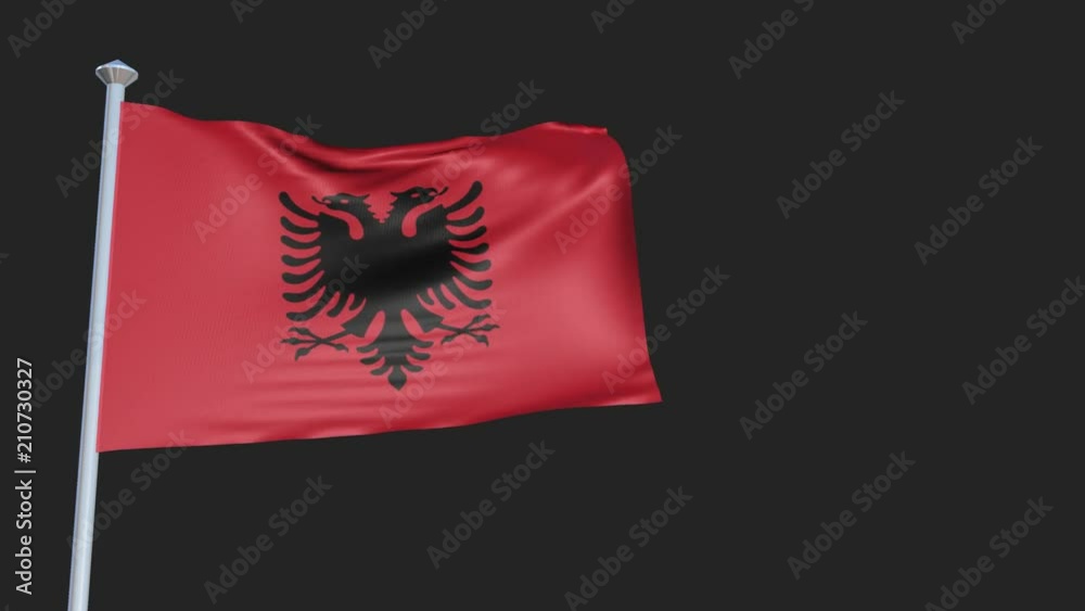 Albania - Loopable 3D flag animation with Alpha Channel and Transparency for your Project. Albania - Loopable 3D flag animation with Alpha Channel and Transparency for your Project.