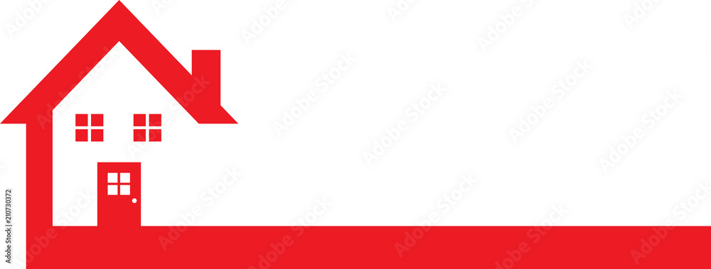 Red Real Estate Logo Stock Vector | Adobe Stock