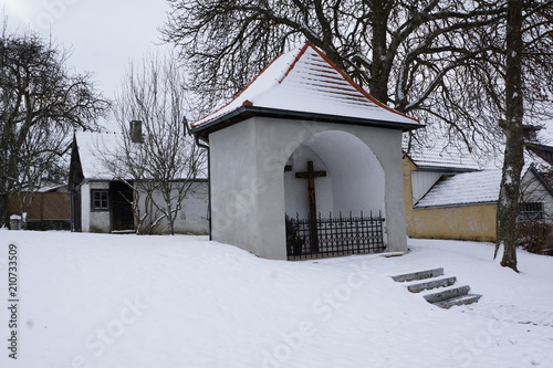 Schächerkapelle in emmingen liptingen in süddeutschland im winter photo