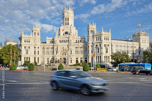 Cybele Palace in Madrid city centre, Spain © Tomasz Warszewski
