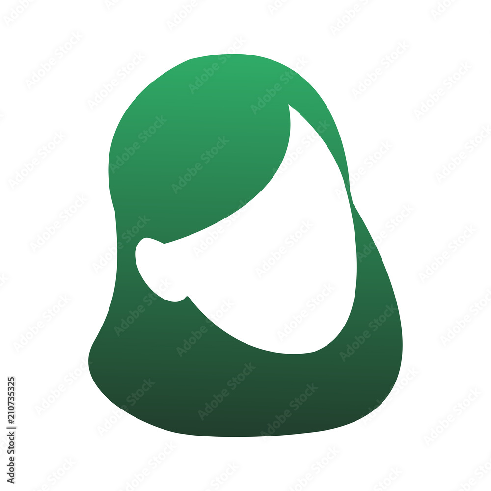 Young woman faceless cartoon vector illustration graphic design