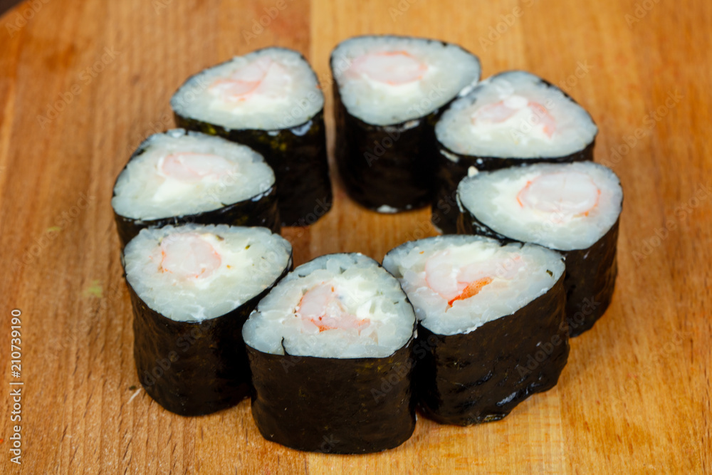 Prawn maki roll Prawn maki roll