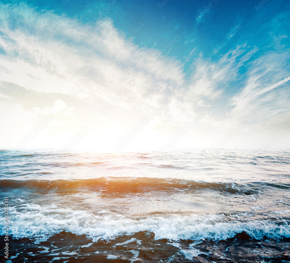 Summer seascape sunrise Summer seascape sunrise