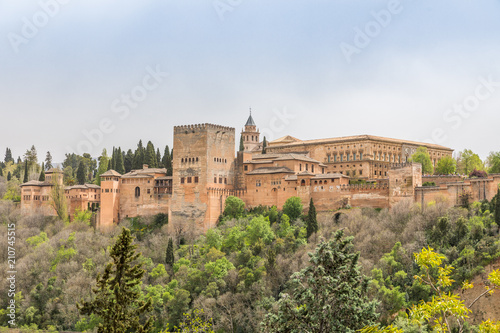 L'Alhambra de Grenade depuis le Mirador de San Nicolas