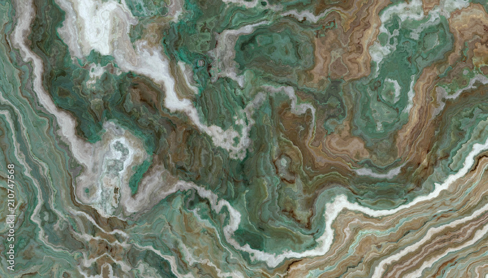 Fototapeta premium Green onyx background