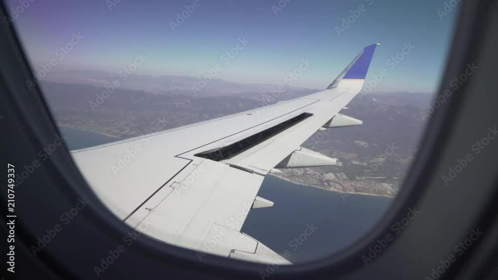 POV, view from plane window