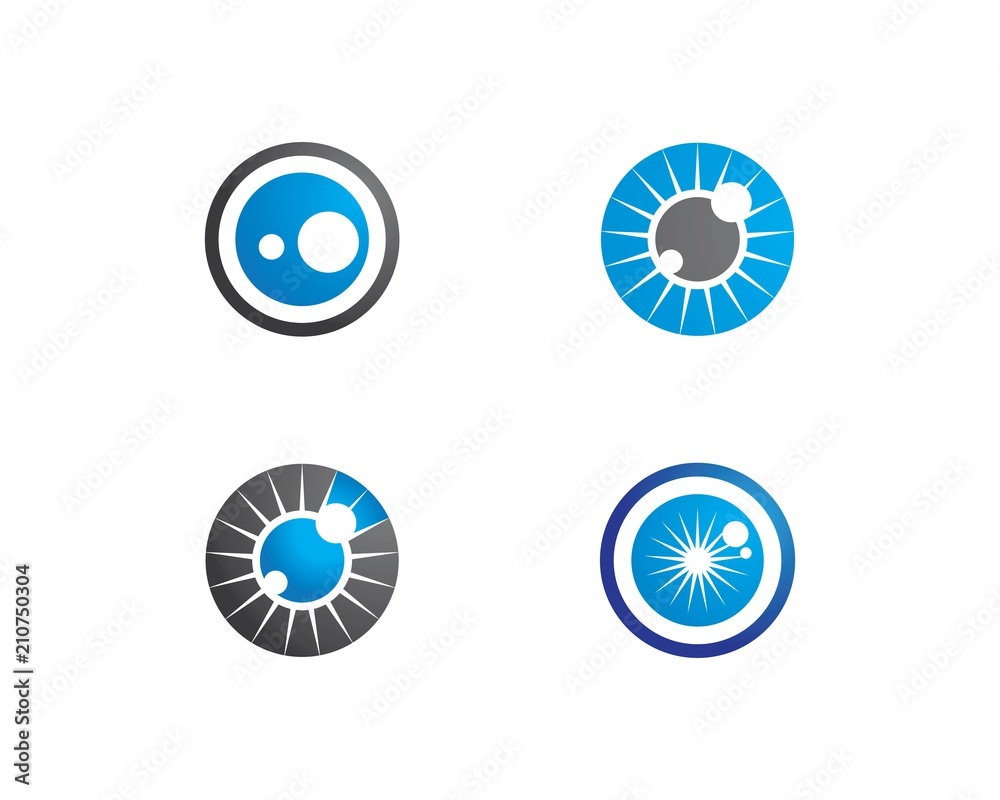 Fototapeta premium Eye Care vector logo design