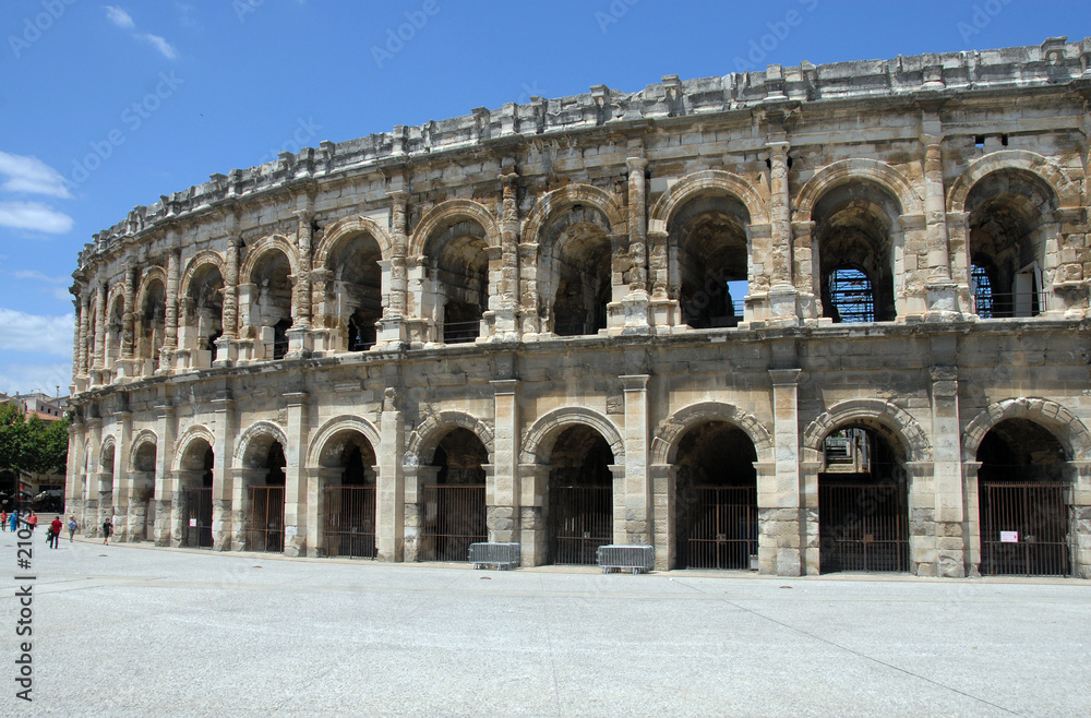 Arènes de Nîmes, département du Gard, France