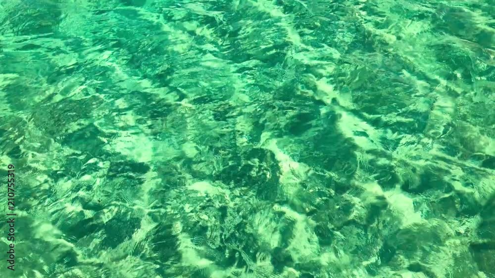 Turquoise water moving in the wind Turquoise water moving in the wind